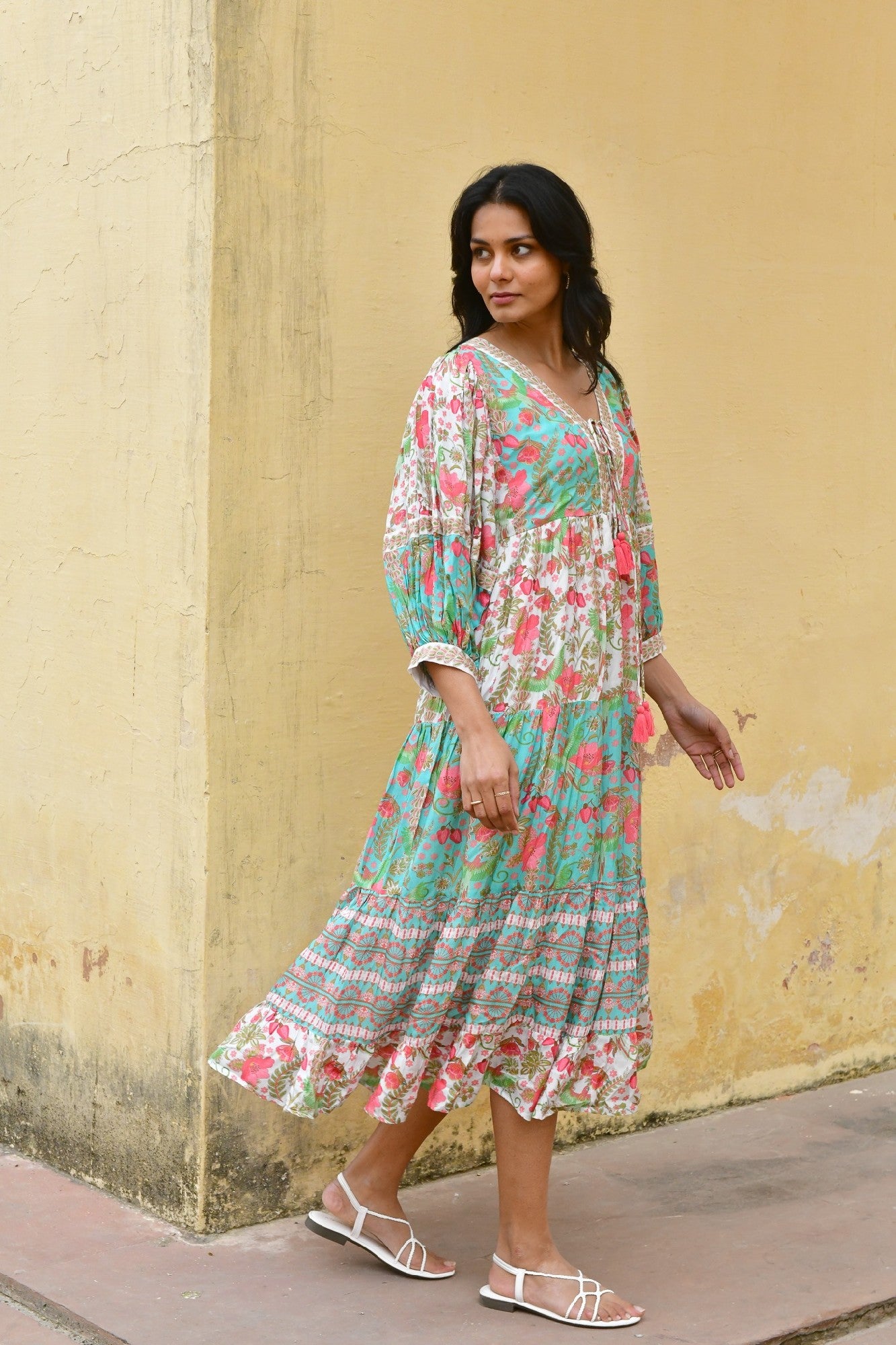 Azure And Indigo Hummingbird Maxi [COLOUR:Green SIZE:S]