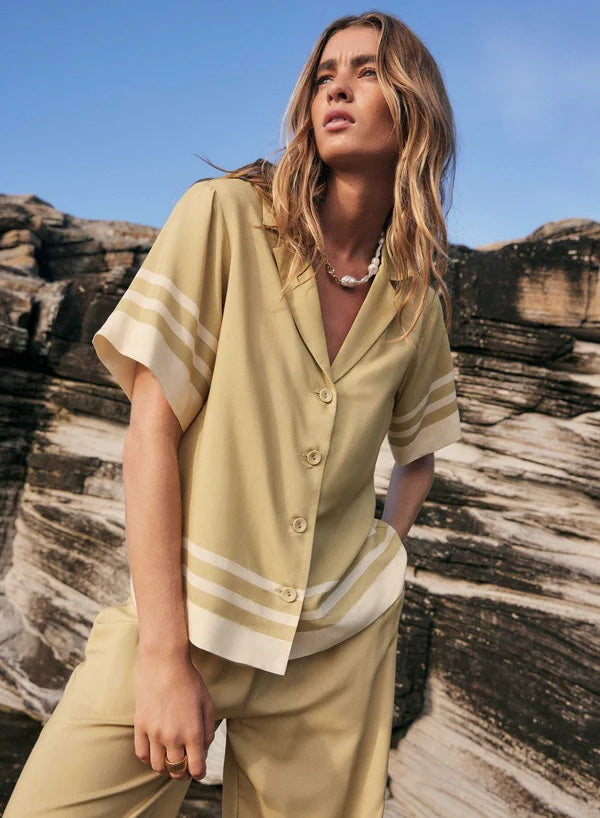 Esmaee Shoreline Shirt [COLOUR:shoreline strip SIZE:XS]