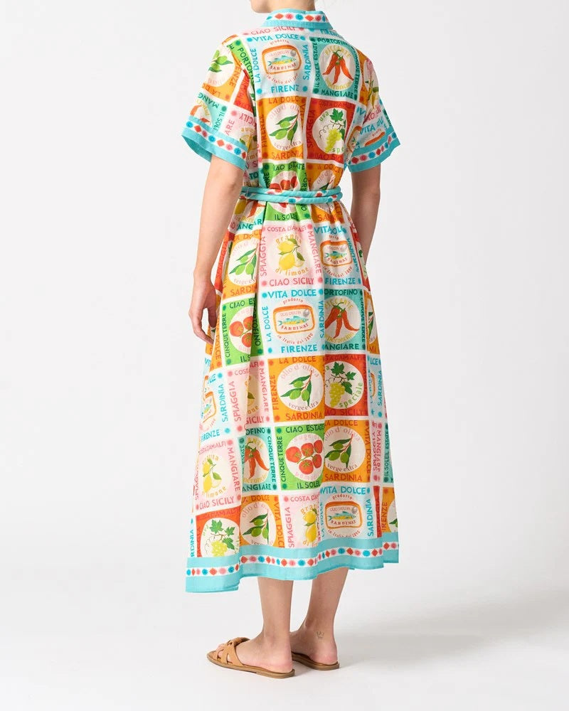 Walnut Cannes Dress [COLOUR:ciao sicily SIZE:10]