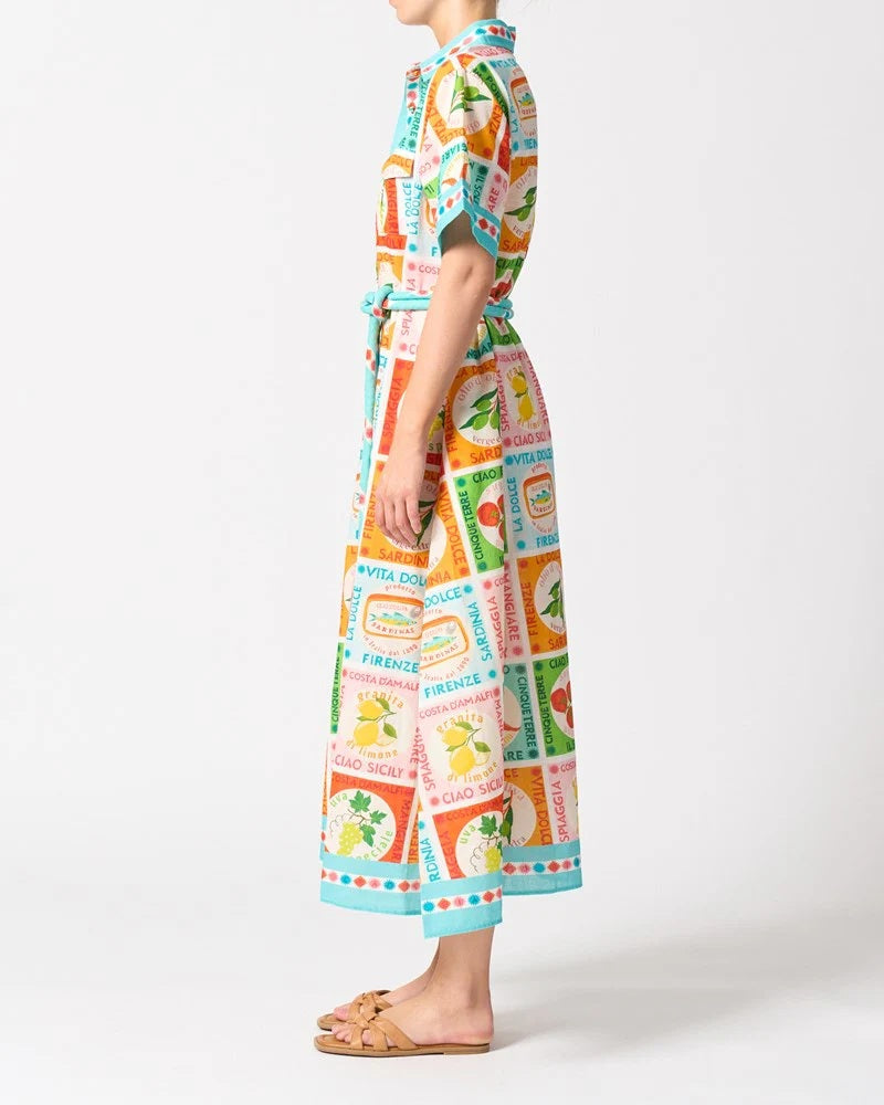 Walnut Cannes Dress [COLOUR:ciao sicily SIZE:10]