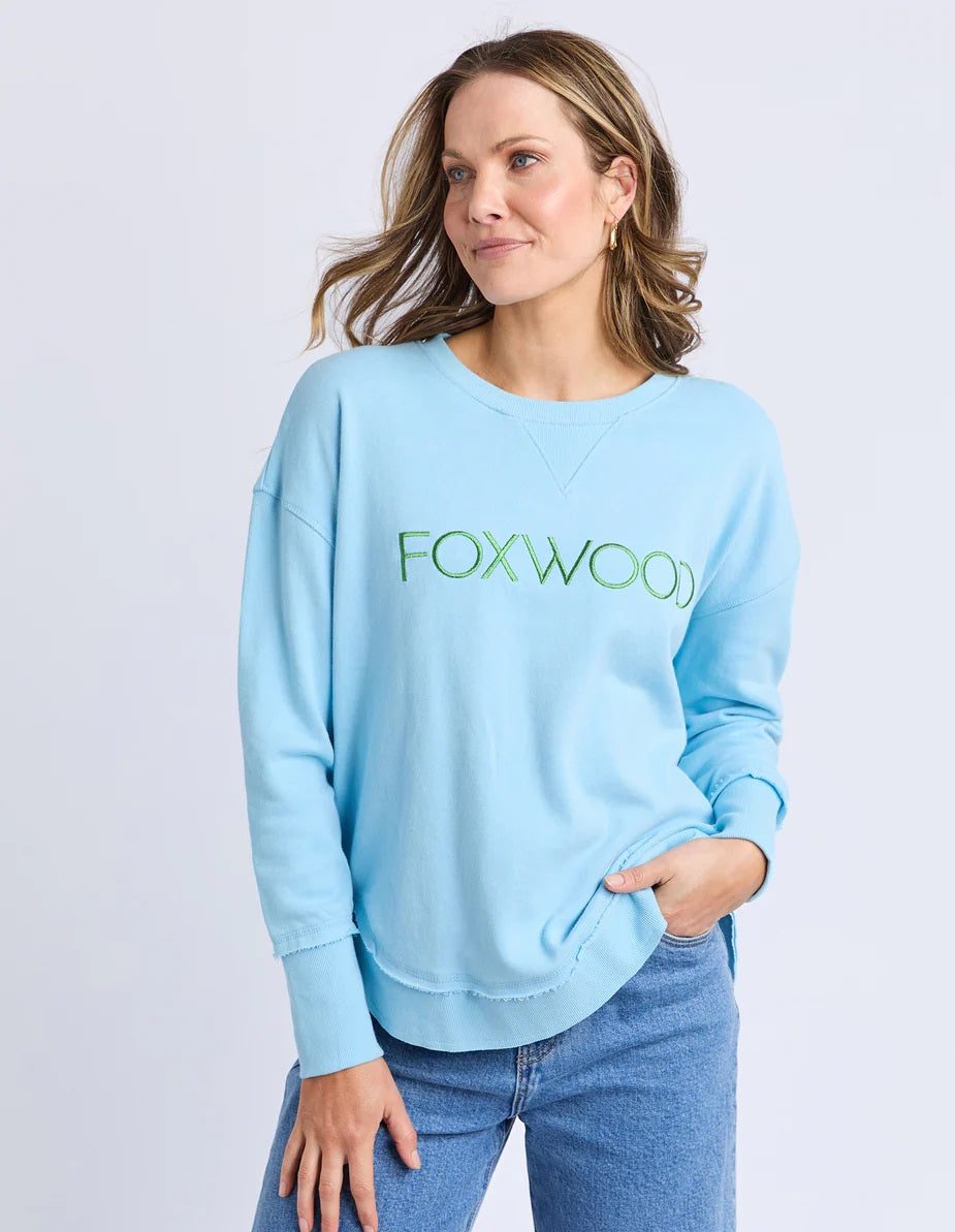 Foxwood Simplified Metallic Crew [COLOUR:Light Blue SIZE:8]