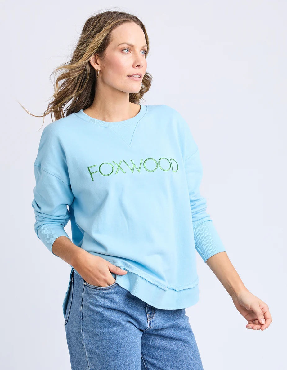 Foxwood Simplified Metallic Crew [COLOUR:Light Blue SIZE:8]