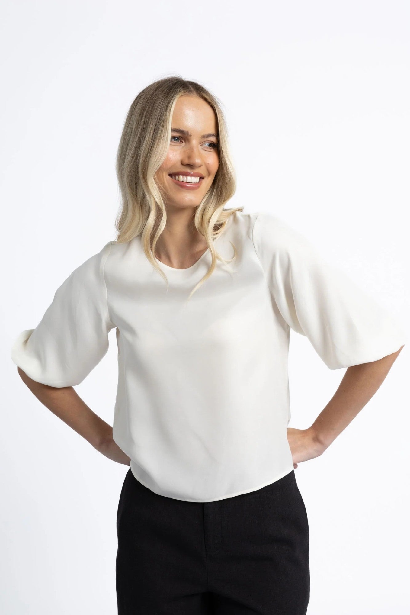 Humidity Ivy Blouse [COLOUR:Ivory SIZE:10]