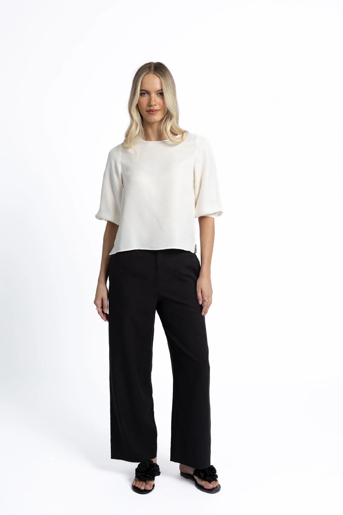 Humidity Ivy Blouse [COLOUR:Ivory SIZE:10]