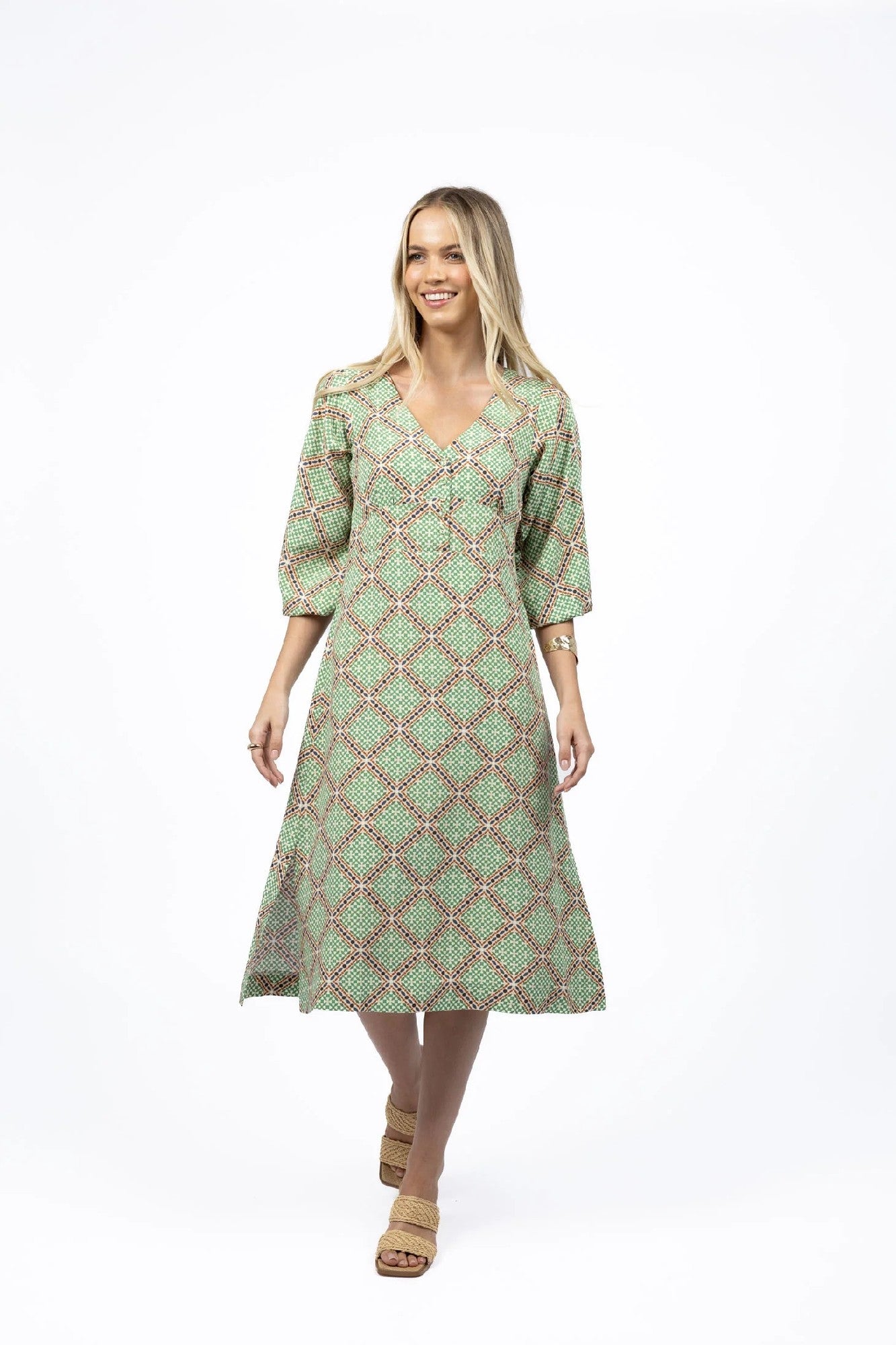 Humidity Marrakesh Midi Dress [COLOUR:Marra Print SIZE:8]