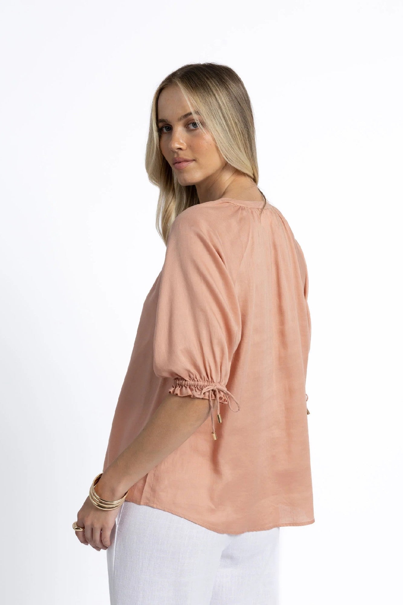 Humidity Reece Blouse [COLOUR:Clay SIZE:S]