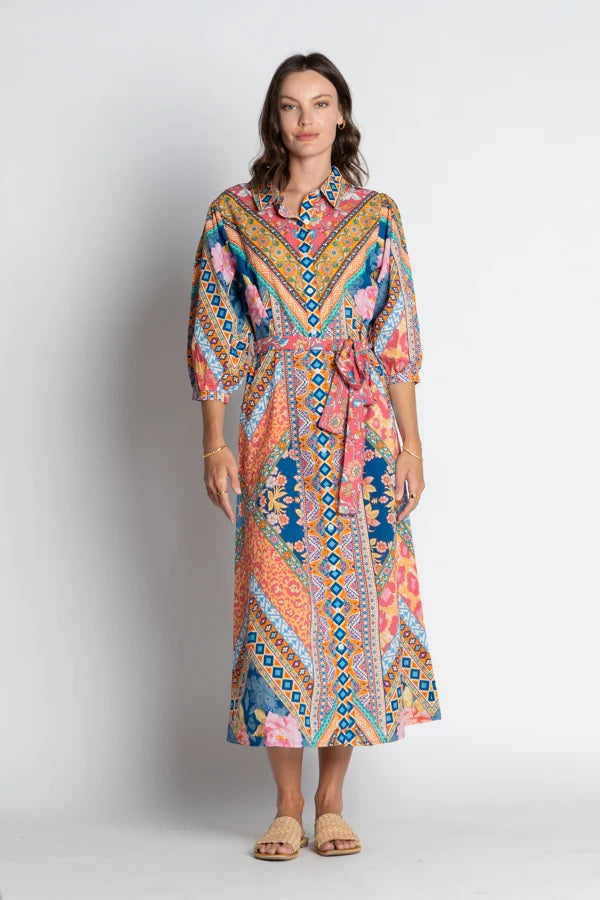 Lula Soul Danai Midi Dress [COLOUR:Ocean SIZE:S]