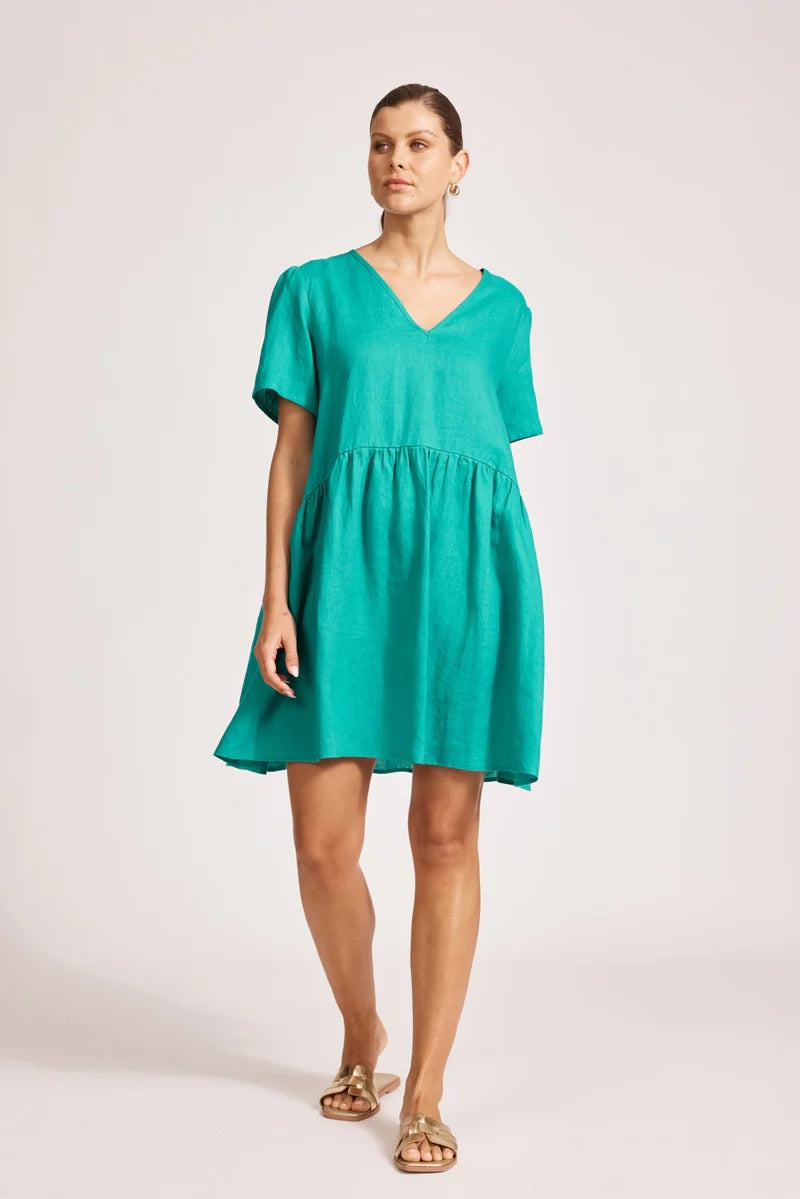 Eb & Ive Miramar Midi Dress [COLOUR:Lagoon SIZE:XS]