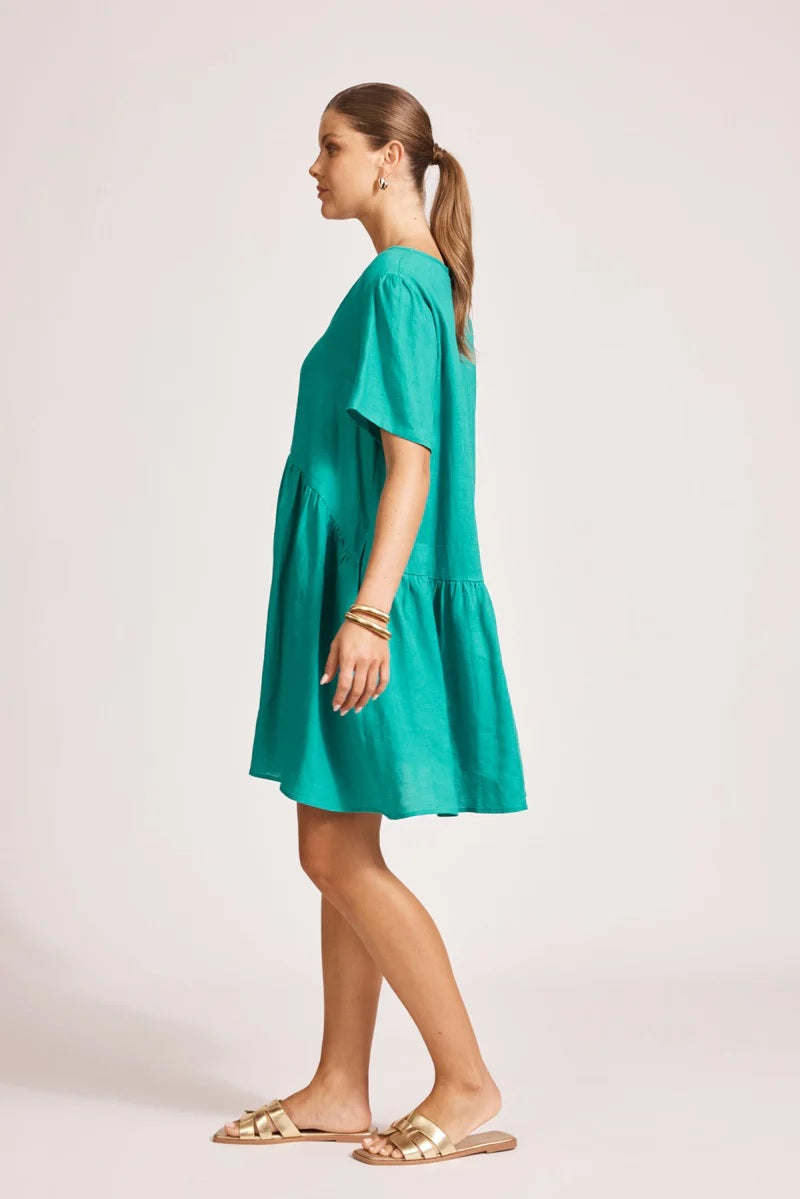 Eb & Ive Miramar Midi Dress [COLOUR:Lagoon SIZE:XS]