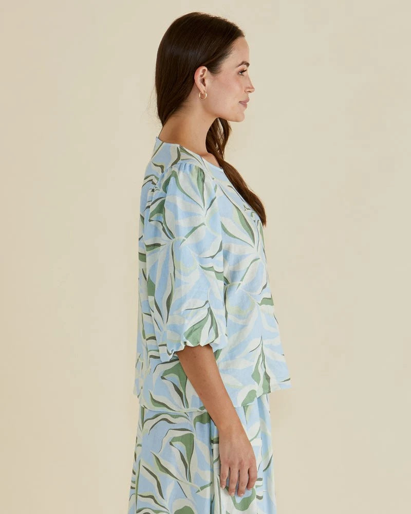 Betty Basics Belize Blouse [COLOUR:garden print SIZE:8]