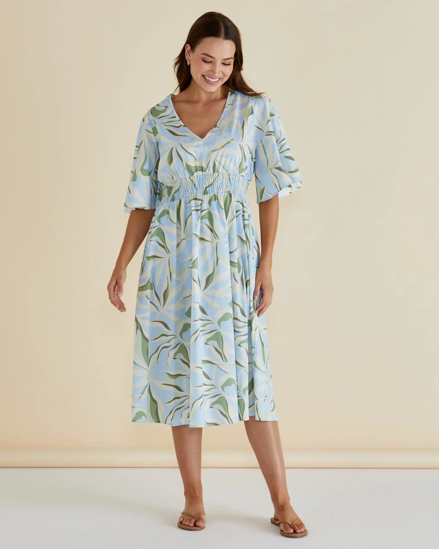 Betty Basics Mazie Dress [COLOUR:garden print SIZE:10]