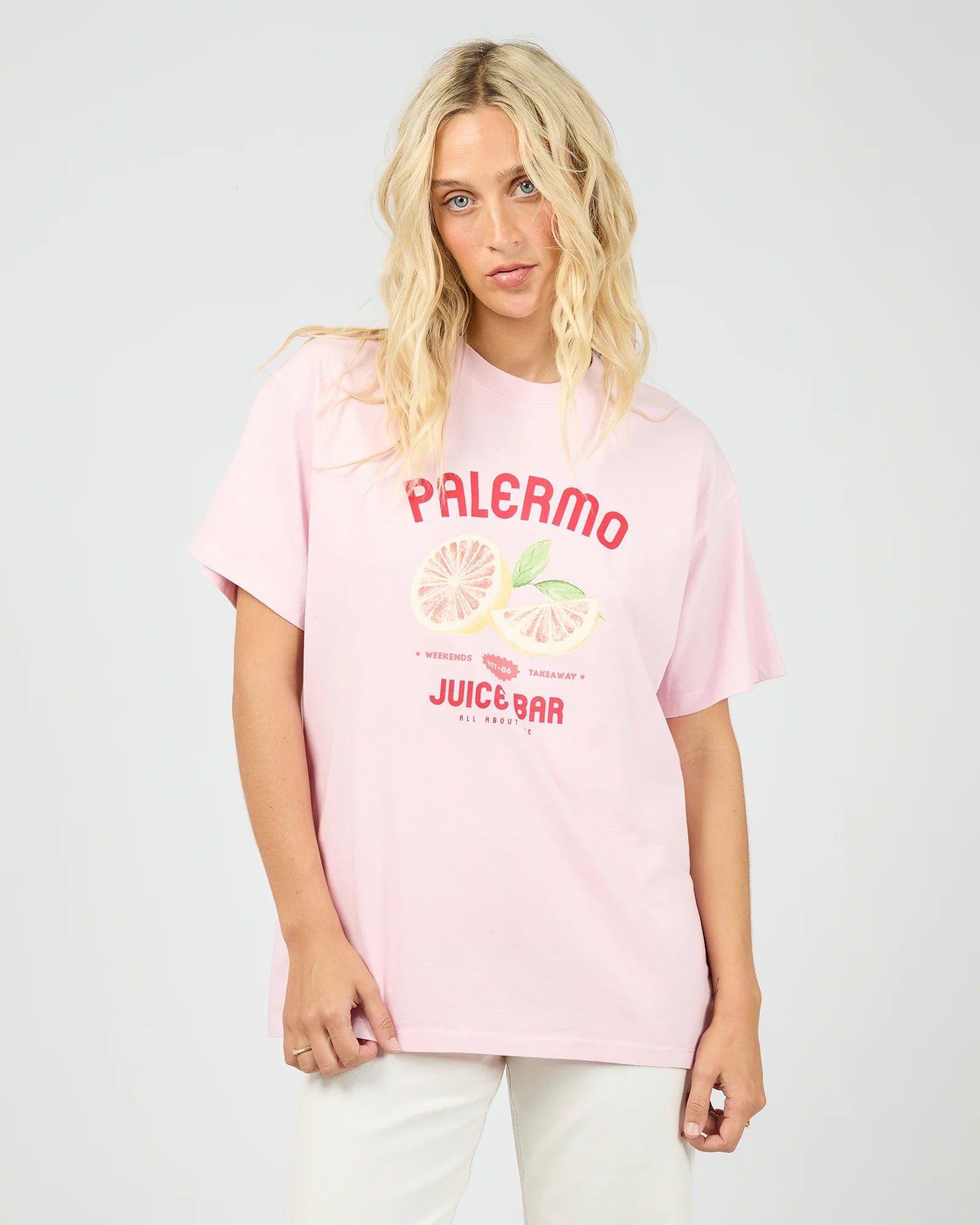 All About Eve Palermo Relaxed Tee [COLOUR:Light Pink SIZE:8]