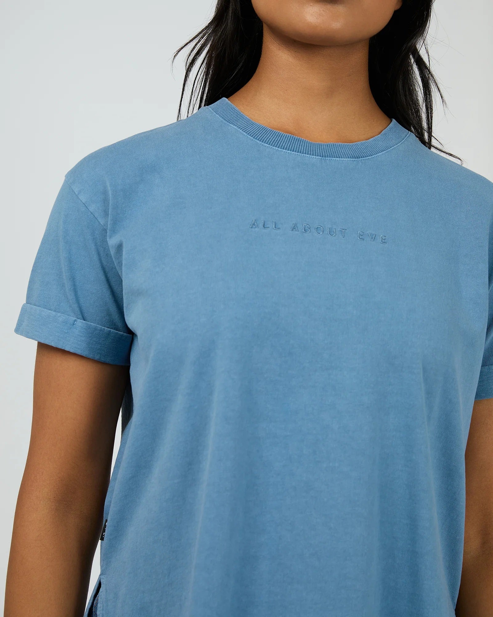 All About Eve Washed Tee [COLOUR:Denim SIZE:8] | Little Extras | Women's Clothing Online