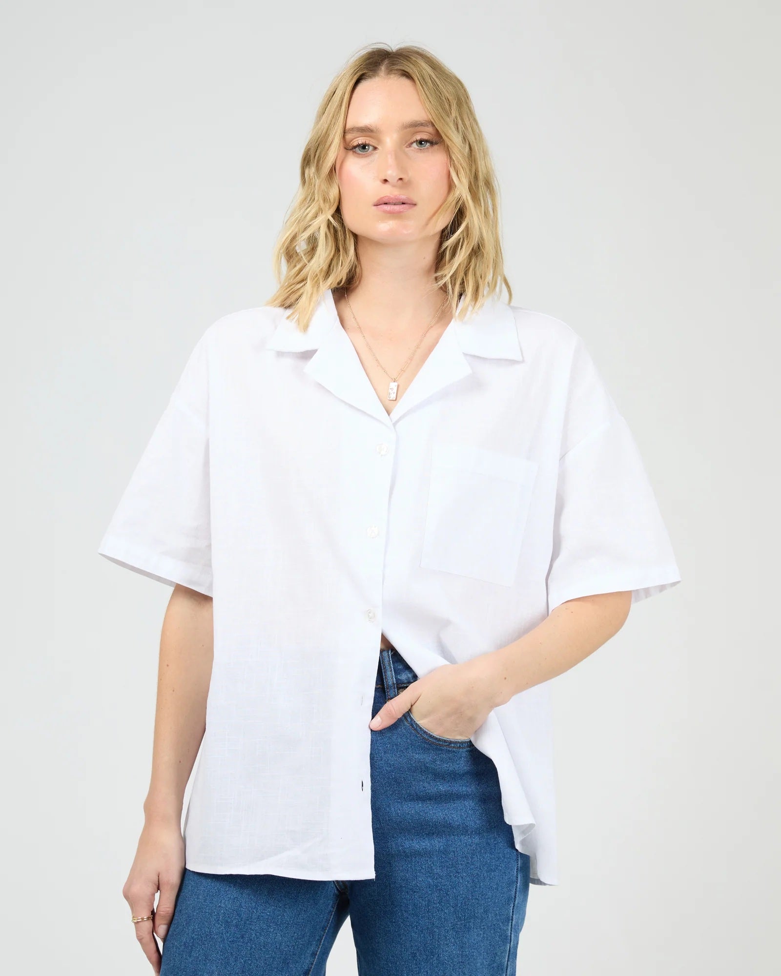 All About Eve Essential Shirt [COLOUR:White SIZE:8]