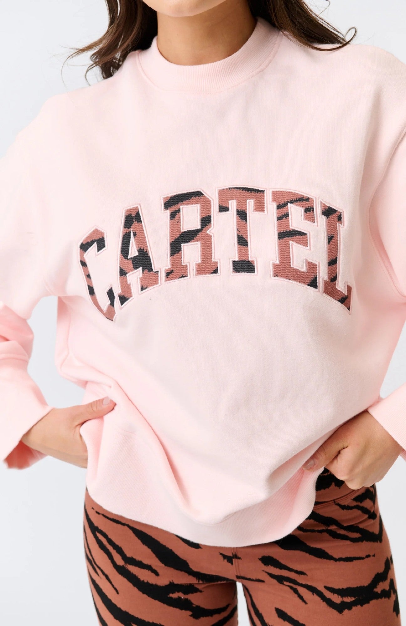 Cartel & Willow Bronwyn Sweater [COLOUR:Washed pink SIZE:XS]