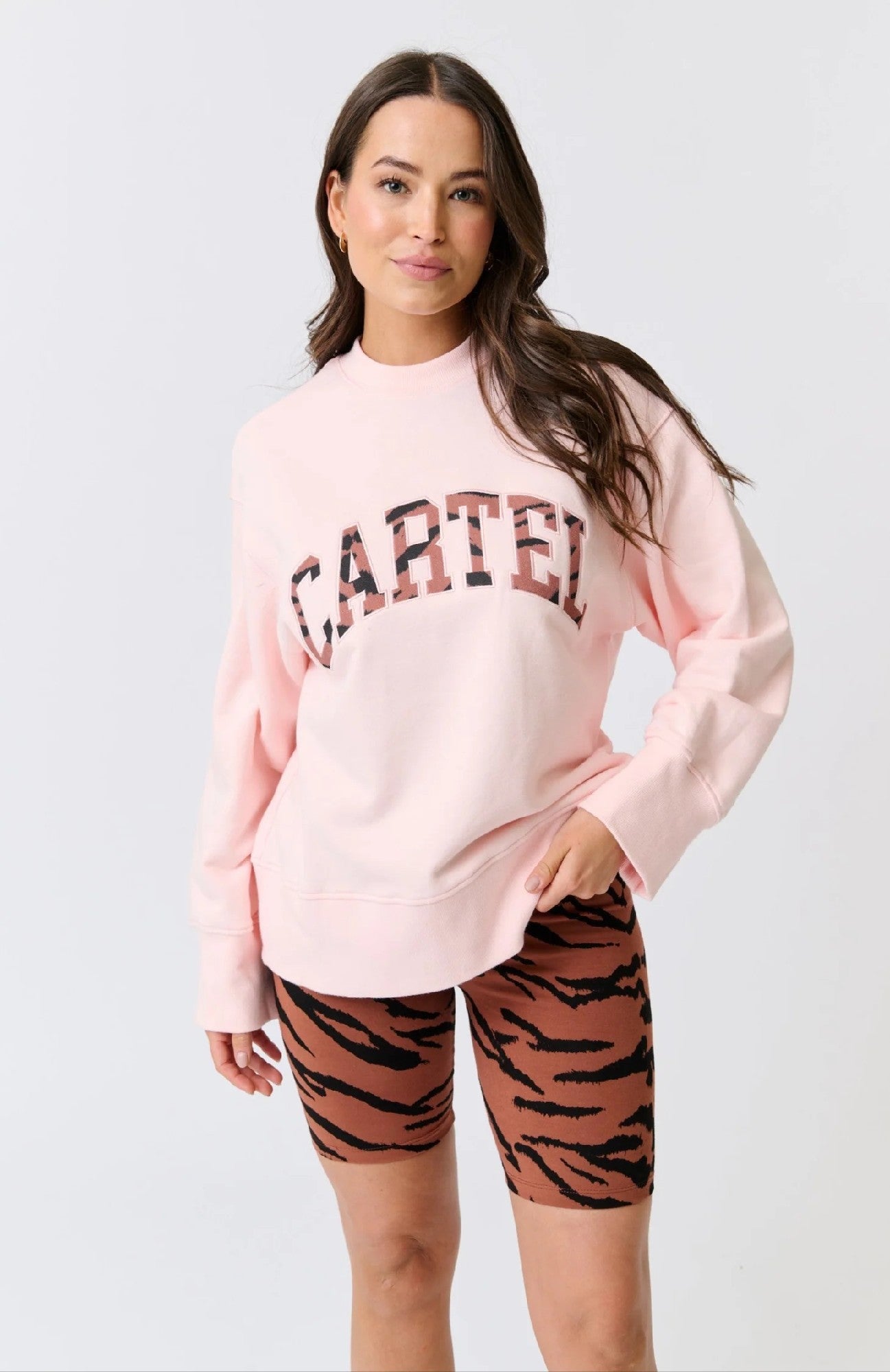 Cartel & Willow Bronwyn Sweater [COLOUR:Washed pink SIZE:XS]