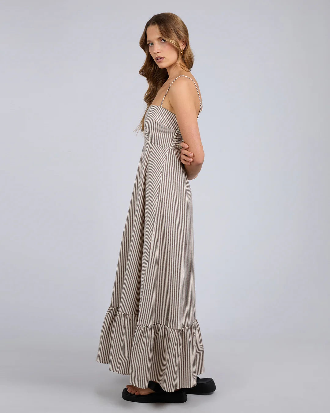 Silent Theory Sunday Maxi Dress [COLOUR:Chocolate SIZE:8]