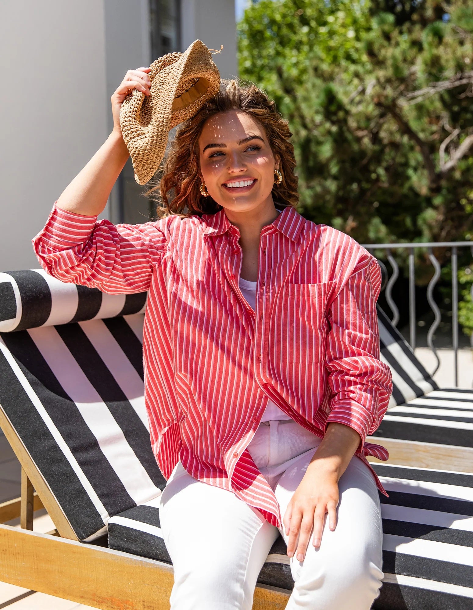 Elm Frankie Striped Shirt [COLOUR:caynene stripe SIZE:8]