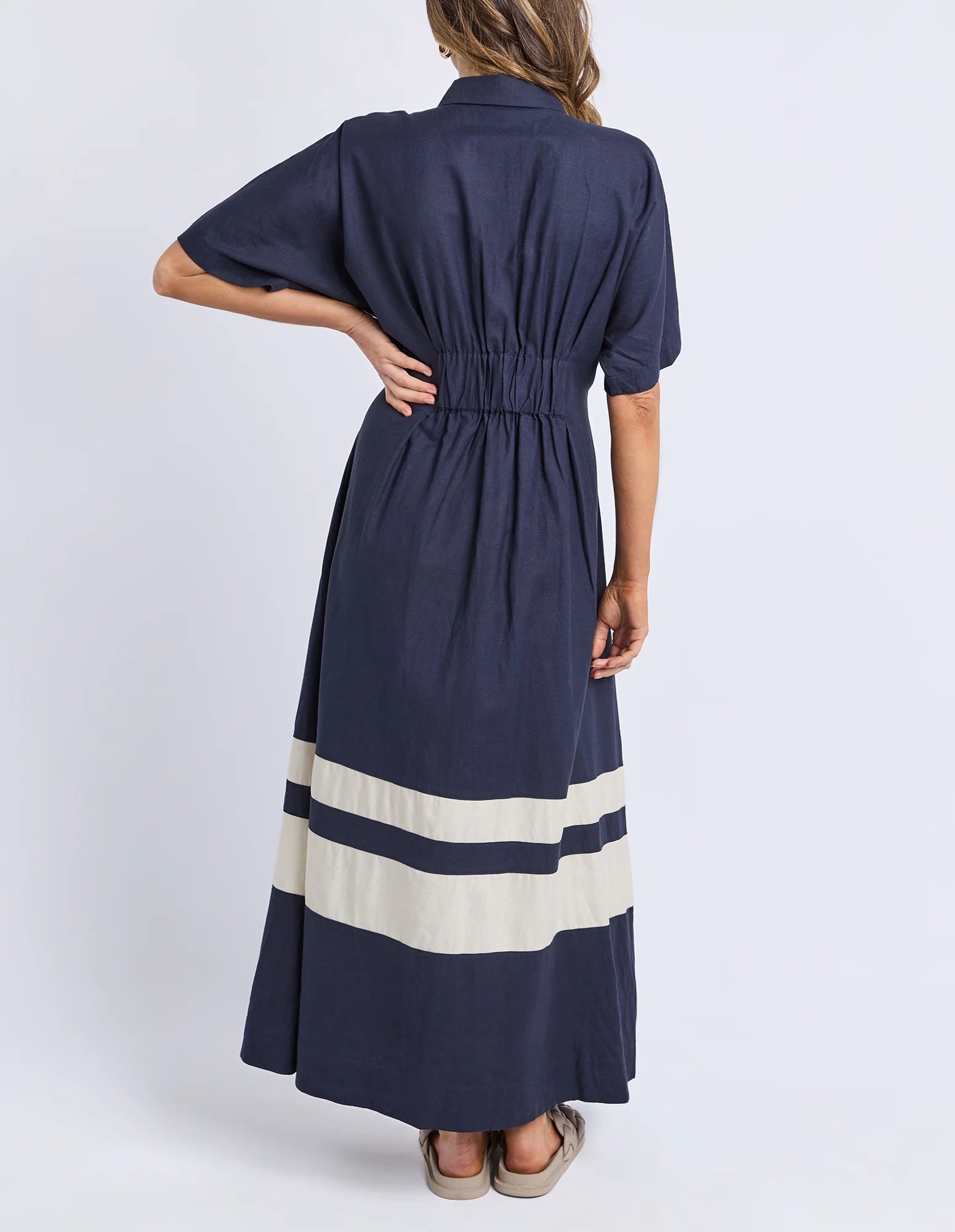 Elm Scarlet Midi Dress [COLOUR:Navy SIZE:8]