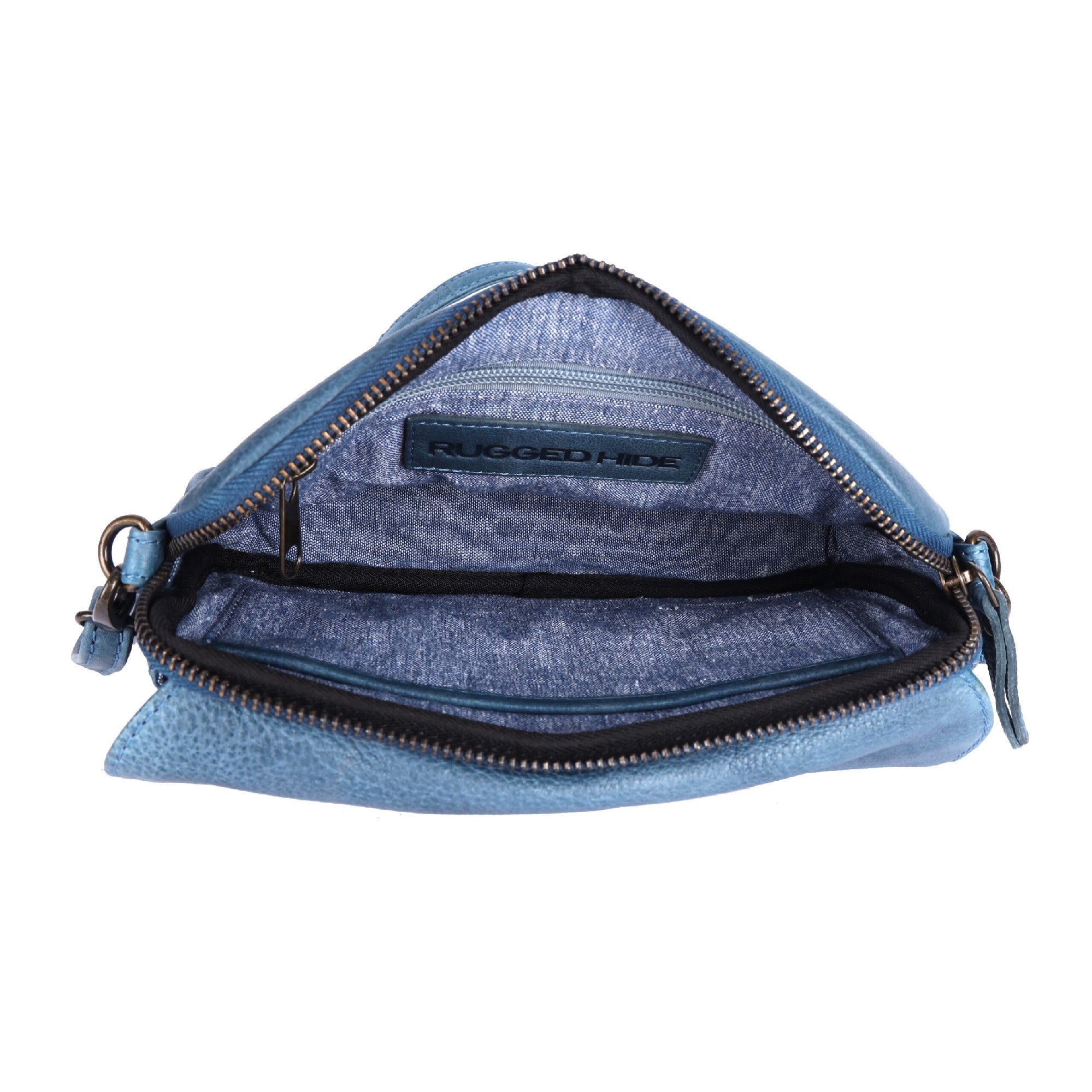 Rugged Hide Wareemba Crossbody [COLOUR:Midnight Blue]