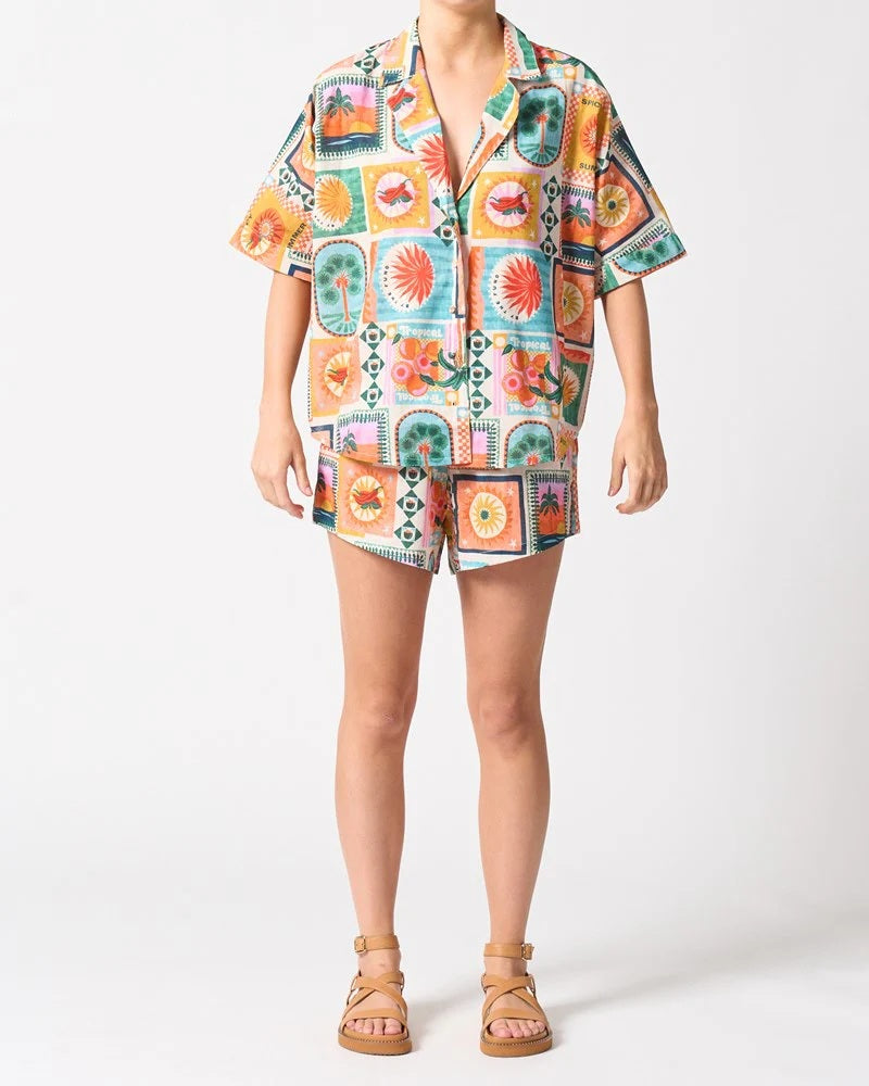 Walnut Topaz Shirt [COLOUR:SPICY SUMMER SIZE:6]