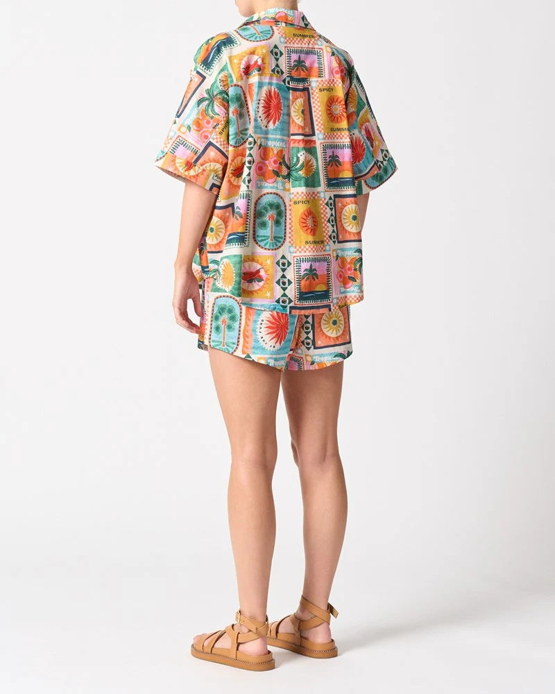 Walnut Topaz Shirt [COLOUR:SPICY SUMMER SIZE:6]