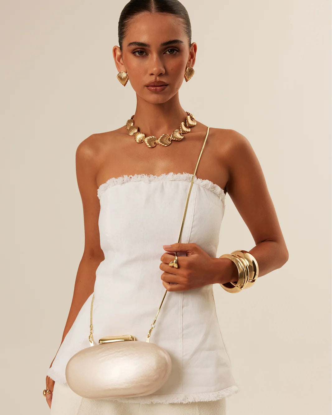 Billini Amina Clutch Bag [COLOUR:Ivory]