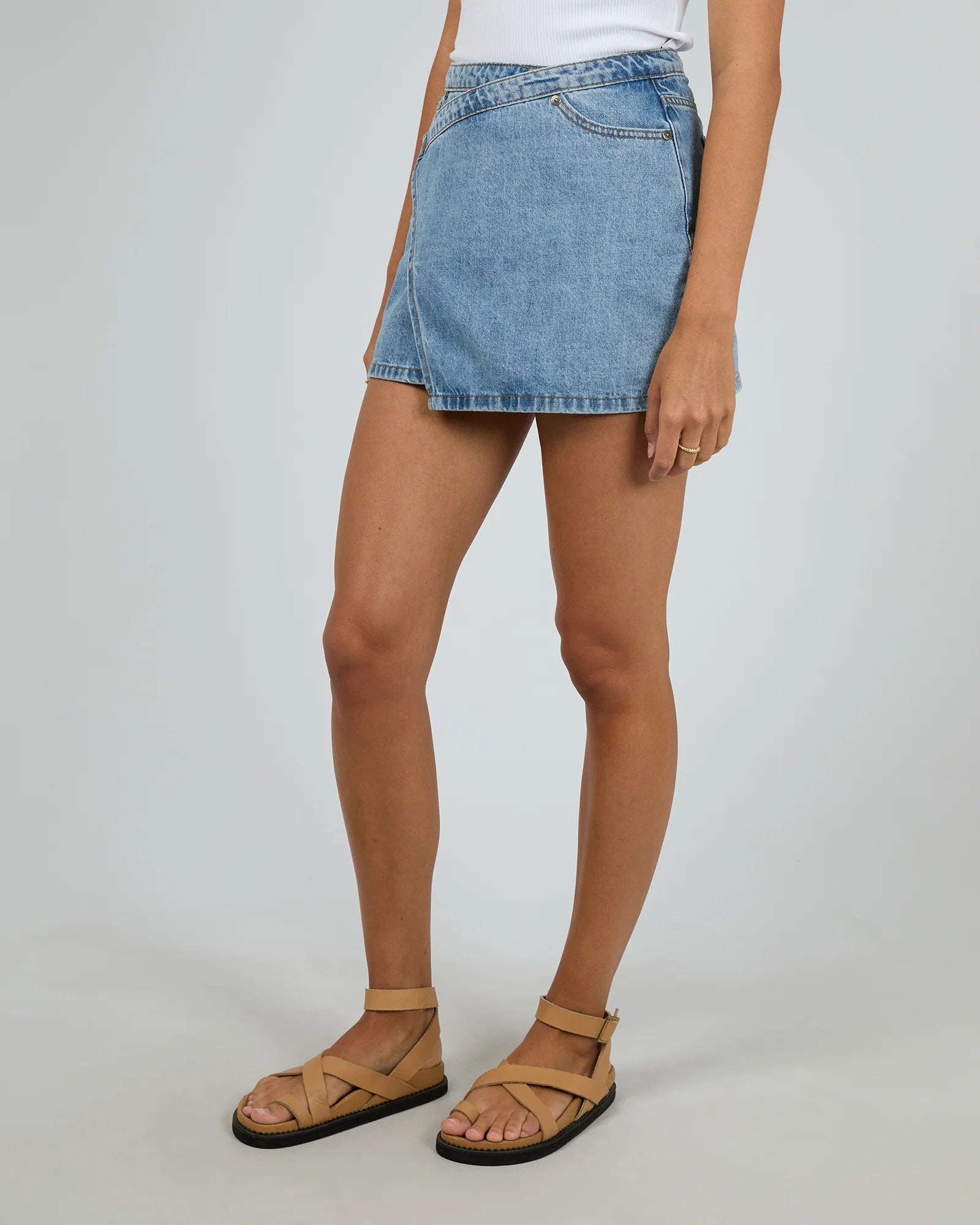 All About Eve Lenni Mini Skort [COLOUR:Light Blue SIZE:8]