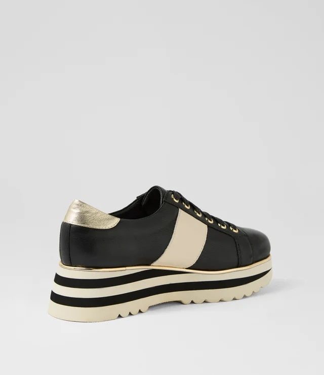 Django & Juliette Edgey Sneakers [COLOUR:black/milk SIZE:38]