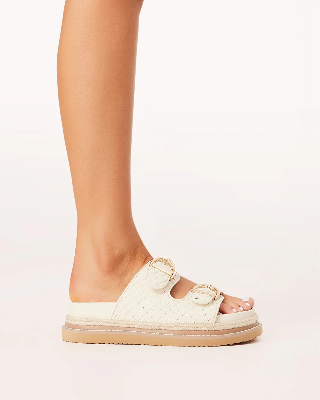 Billini Anastasia Slide [COLOUR:Bone SIZE:5]