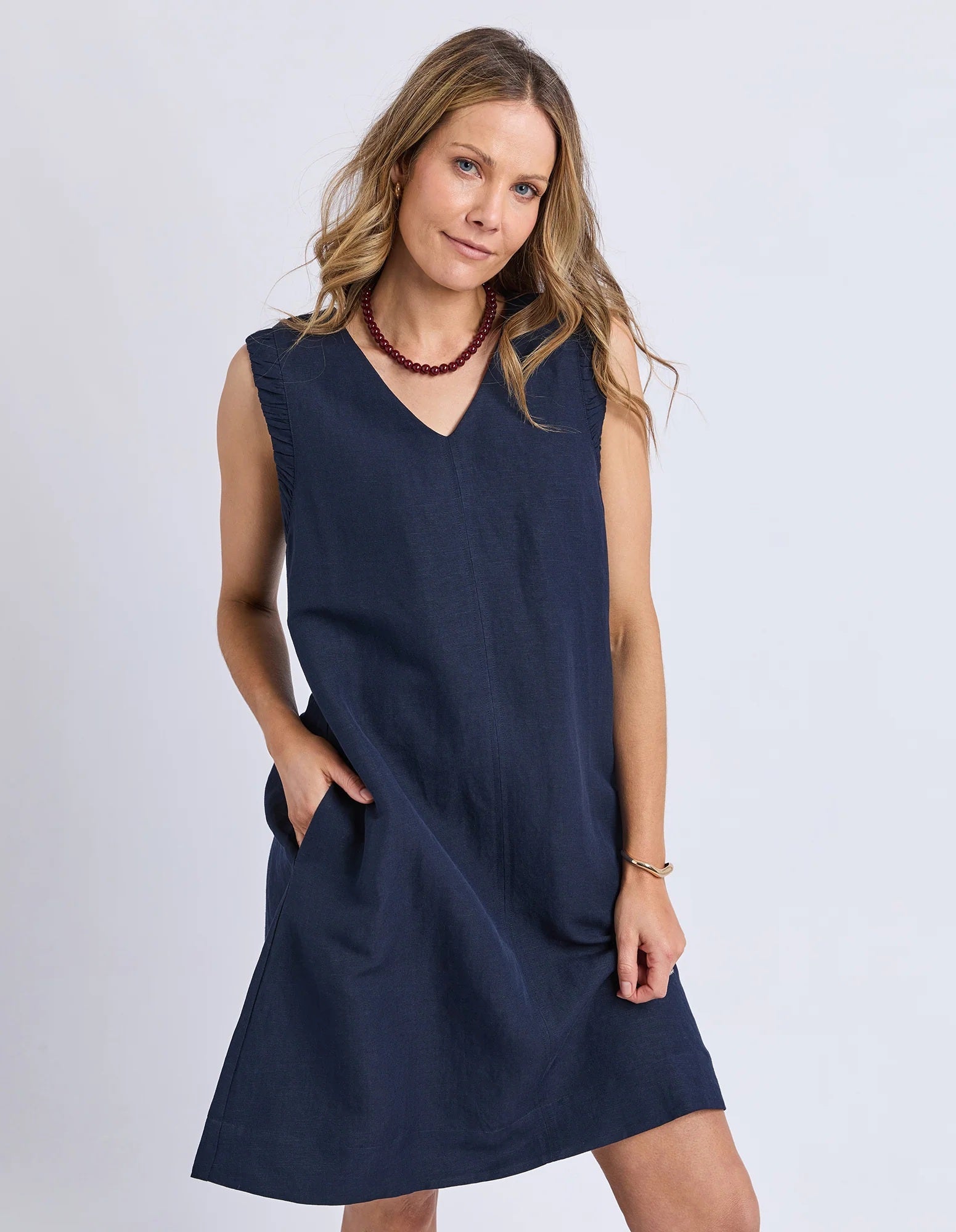 Foxwood Bermuda Dress [COLOUR:Navy SIZE:10]