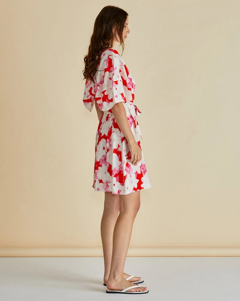 Betty Basics Gwenda Dress [COLOUR:red floral SIZE:8]