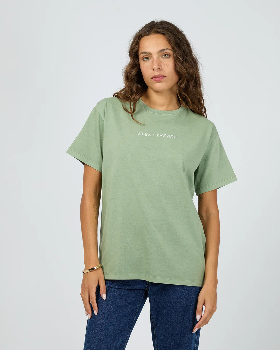 Silent Theory Logo Tee [COLOUR:Green SIZE:6]