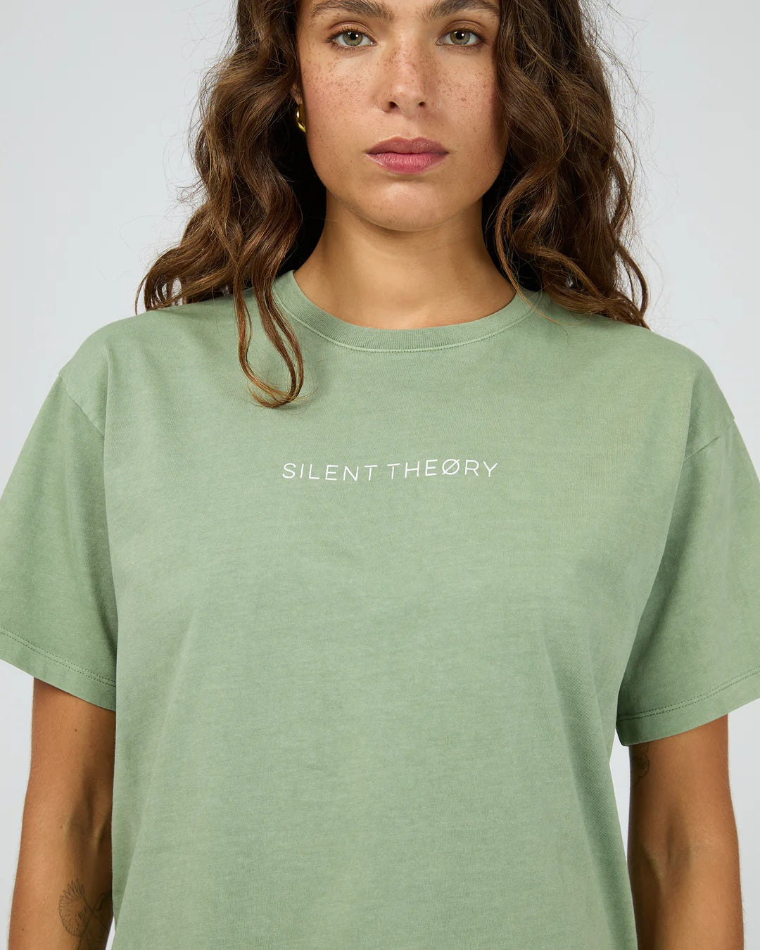 Silent Theory Logo Tee [COLOUR:Green SIZE:6]