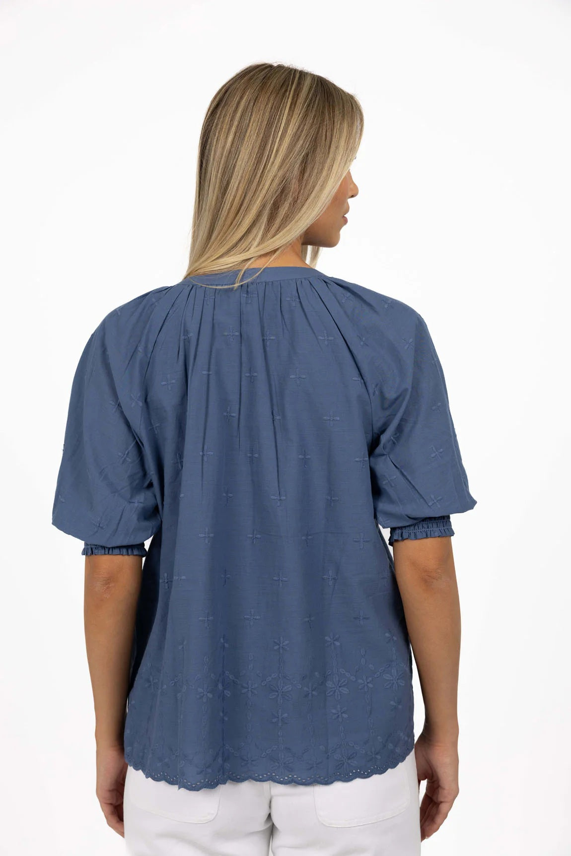 Humidity Chloe Blouse [COLOUR:paris blue SIZE:s/m]