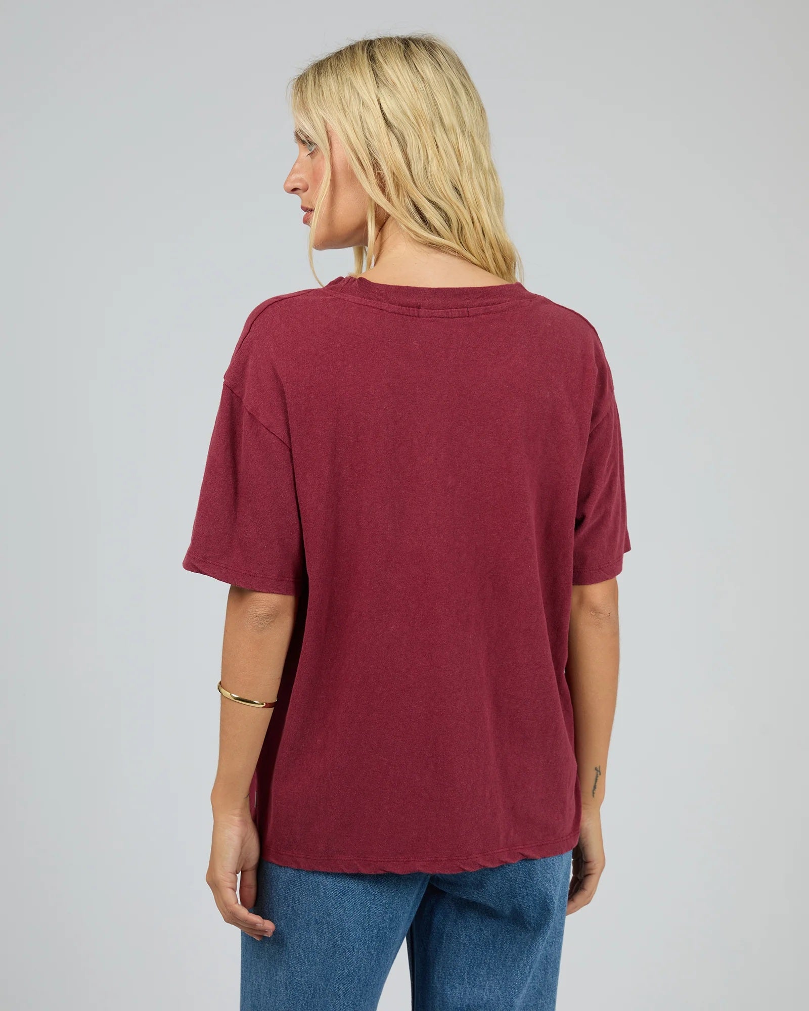 All About Eve Old West Era Box Tee [COLOUR:Wine SIZE:8]