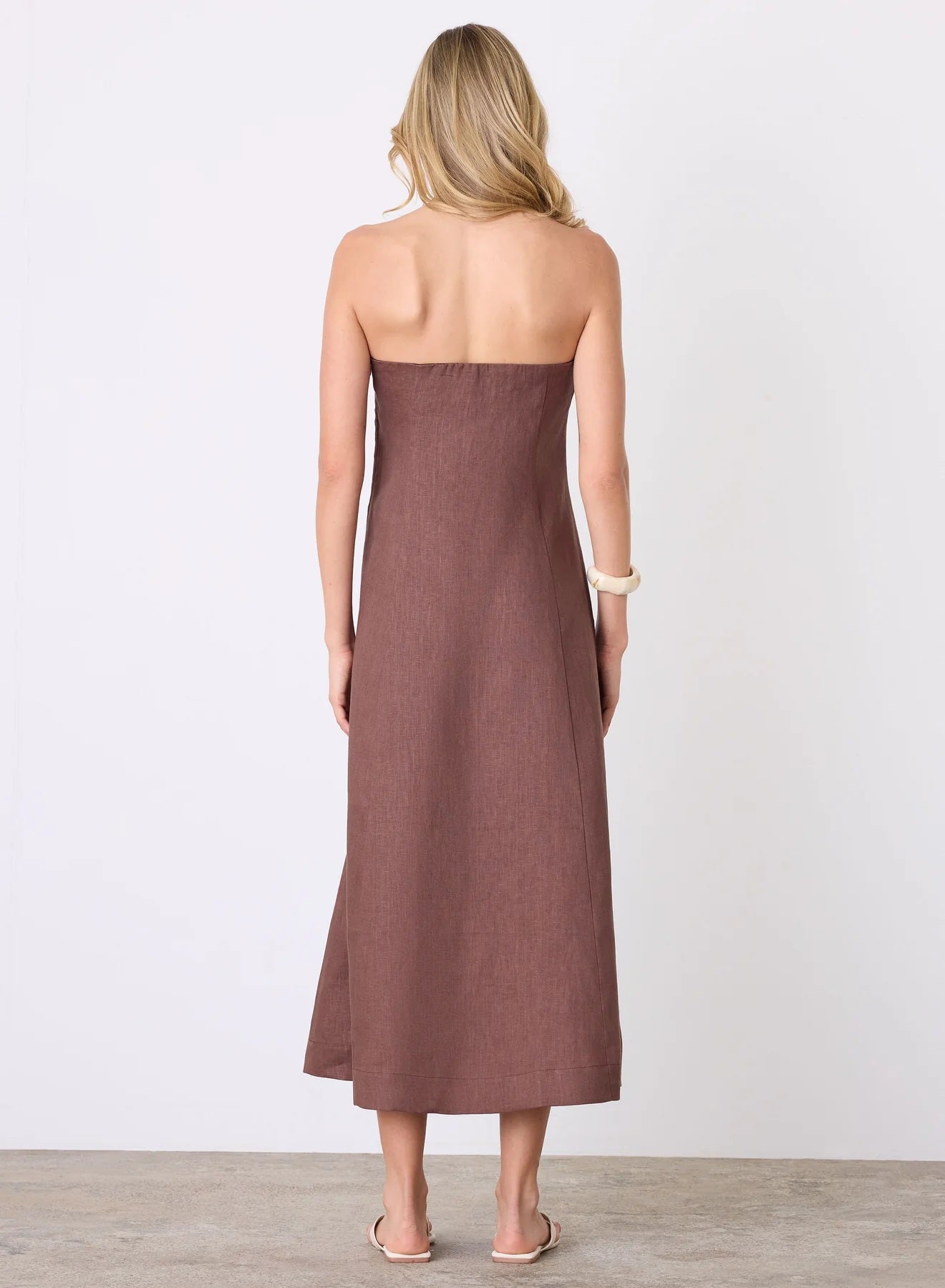 Esmaee Marseille Bandeau Dress [COLOUR:Expresso SIZE:XS]