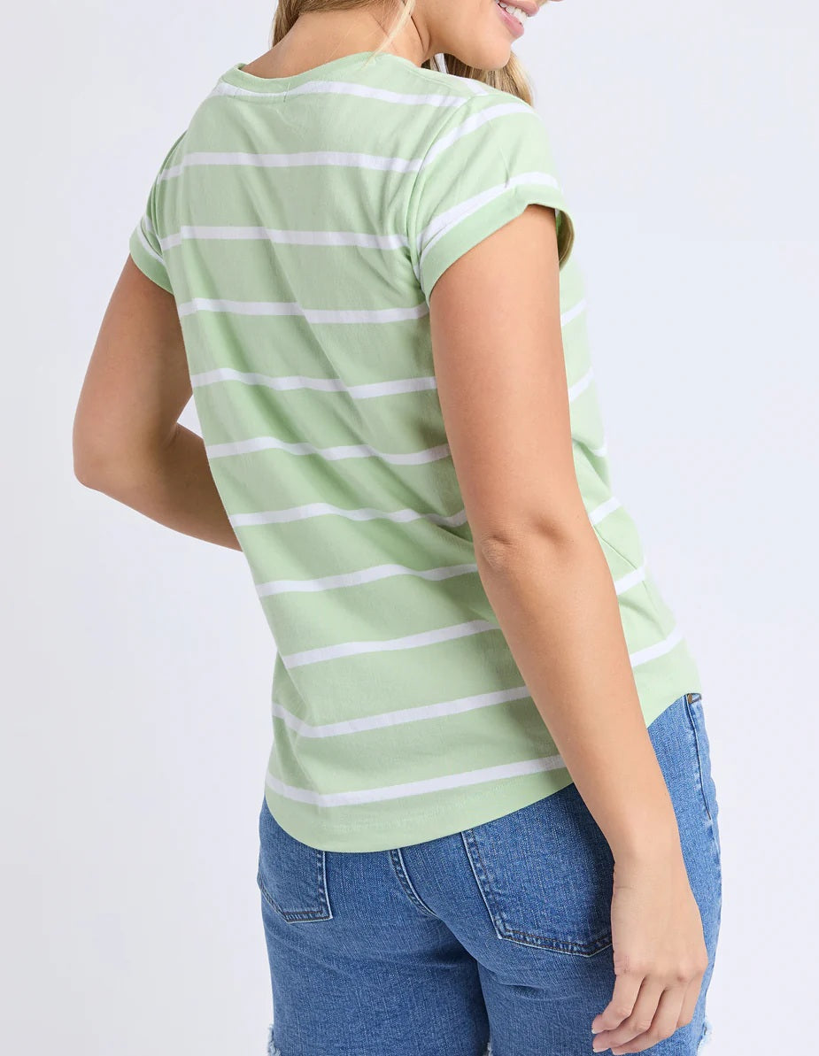 Foxwood Manly Stripe Tee [COLOUR:Mint SIZE:10] | Little Extras Lifestyle | Online Women's Clothing Store Australia