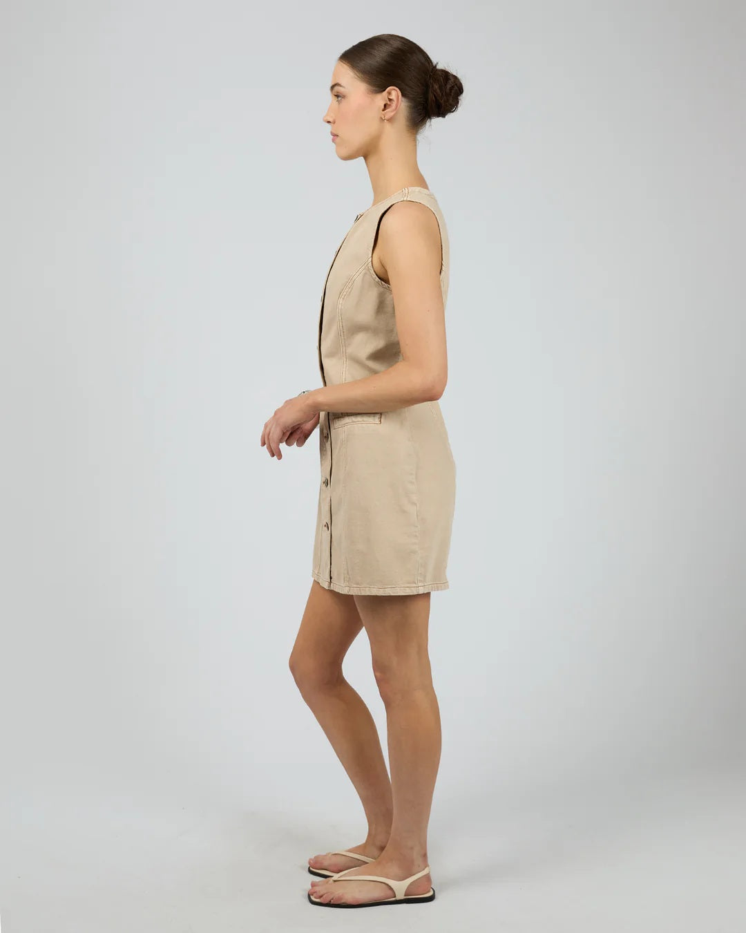 Silent Theory Cove Mini Dress [COLOUR:Beige SIZE:8] | Little Extras Lifestyle | Online Women's Clothing Store Australia