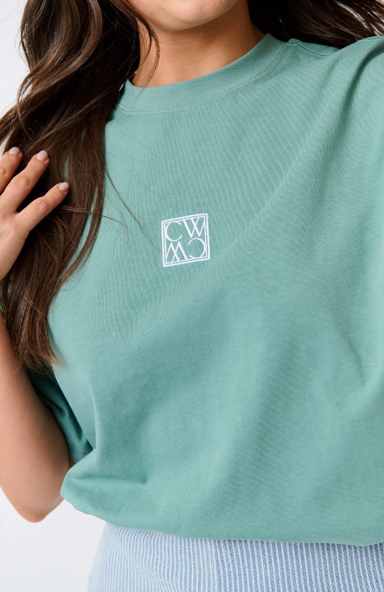 Cartell & Willow Sammie Tee [COLOUR:Jade SIZE:XS]
