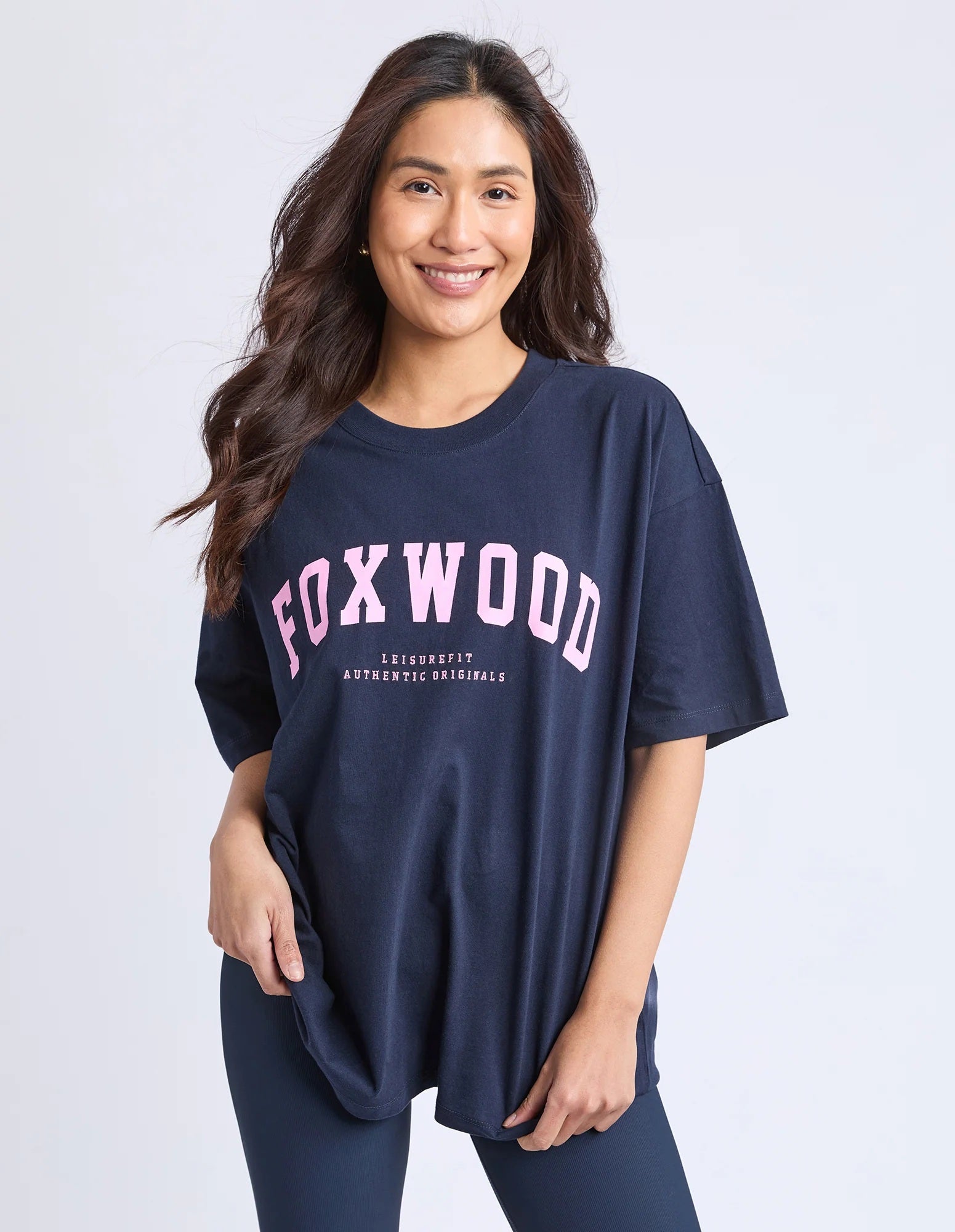Foxwood Interval Tee [COLOUR:Pink/navy SIZE:8]