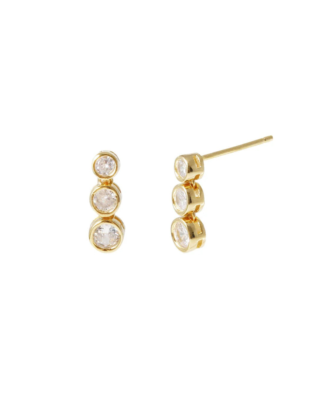 Jolie & Deen Florentina Studs [COLOUR:Gold]