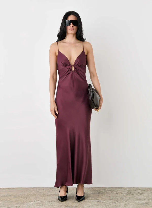 Esmaee Twilight Dress [COLOUR:Merlot SIZE:S]