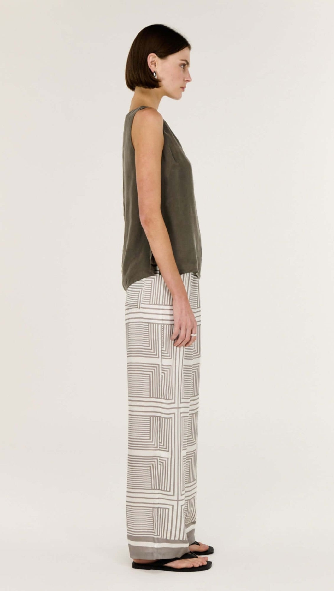 Staple The Lable Siphon Relaxed Pants [COLOUR:Geometric SIZE:S]