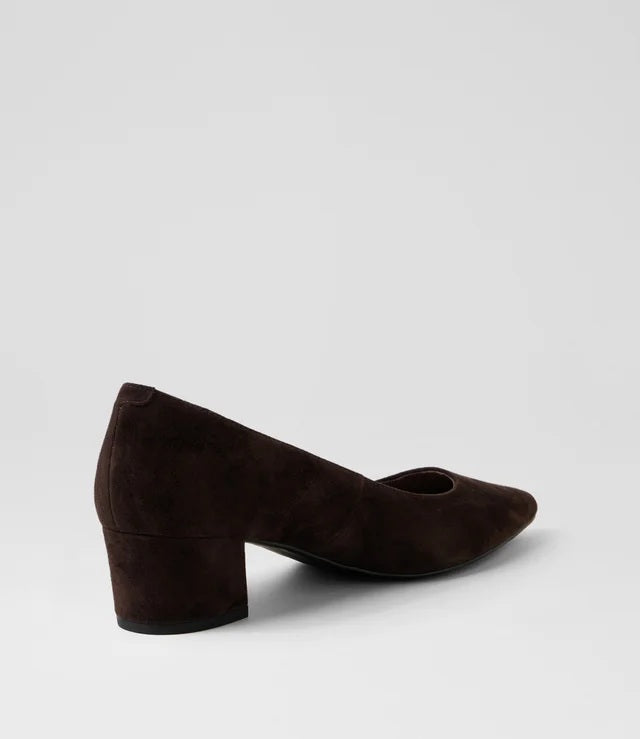 Top End Alger Suede Heel [COLOUR:Choc SIZE:37]