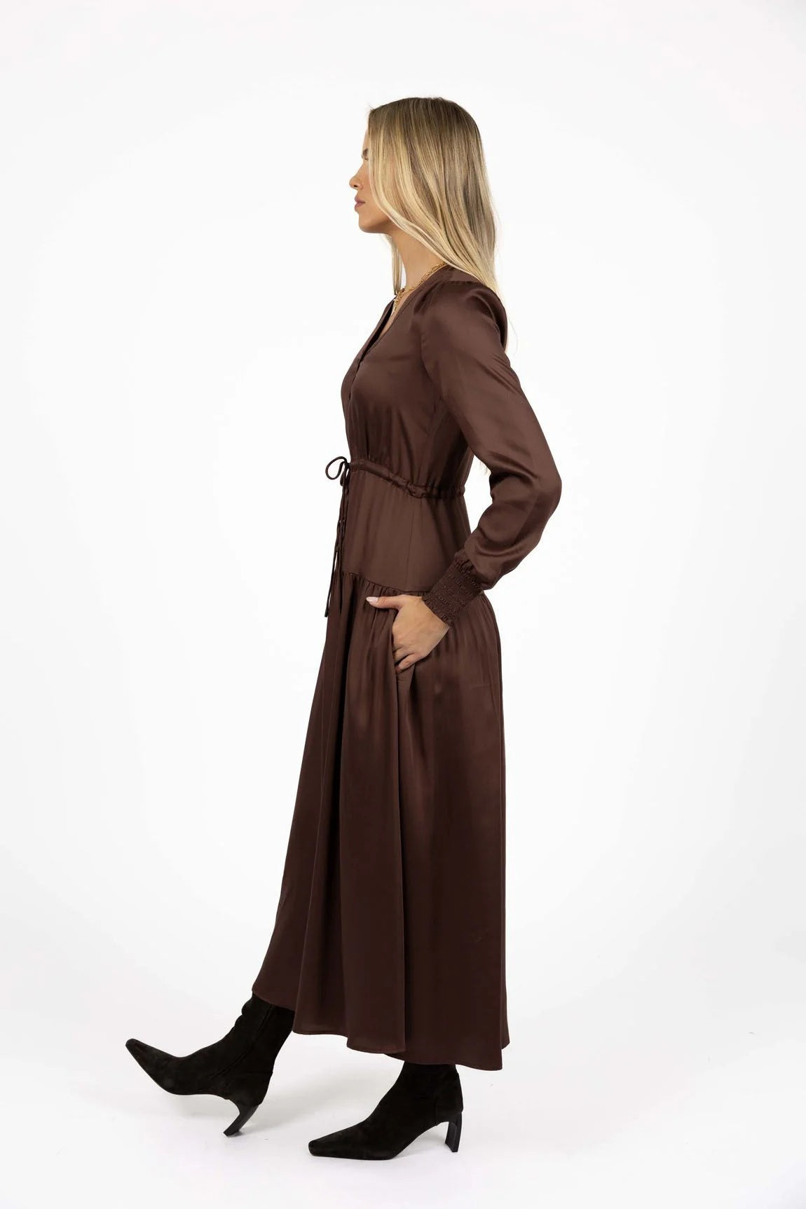 Humidity Celeste Dress [COLOUR:Cocoa SIZE:8]