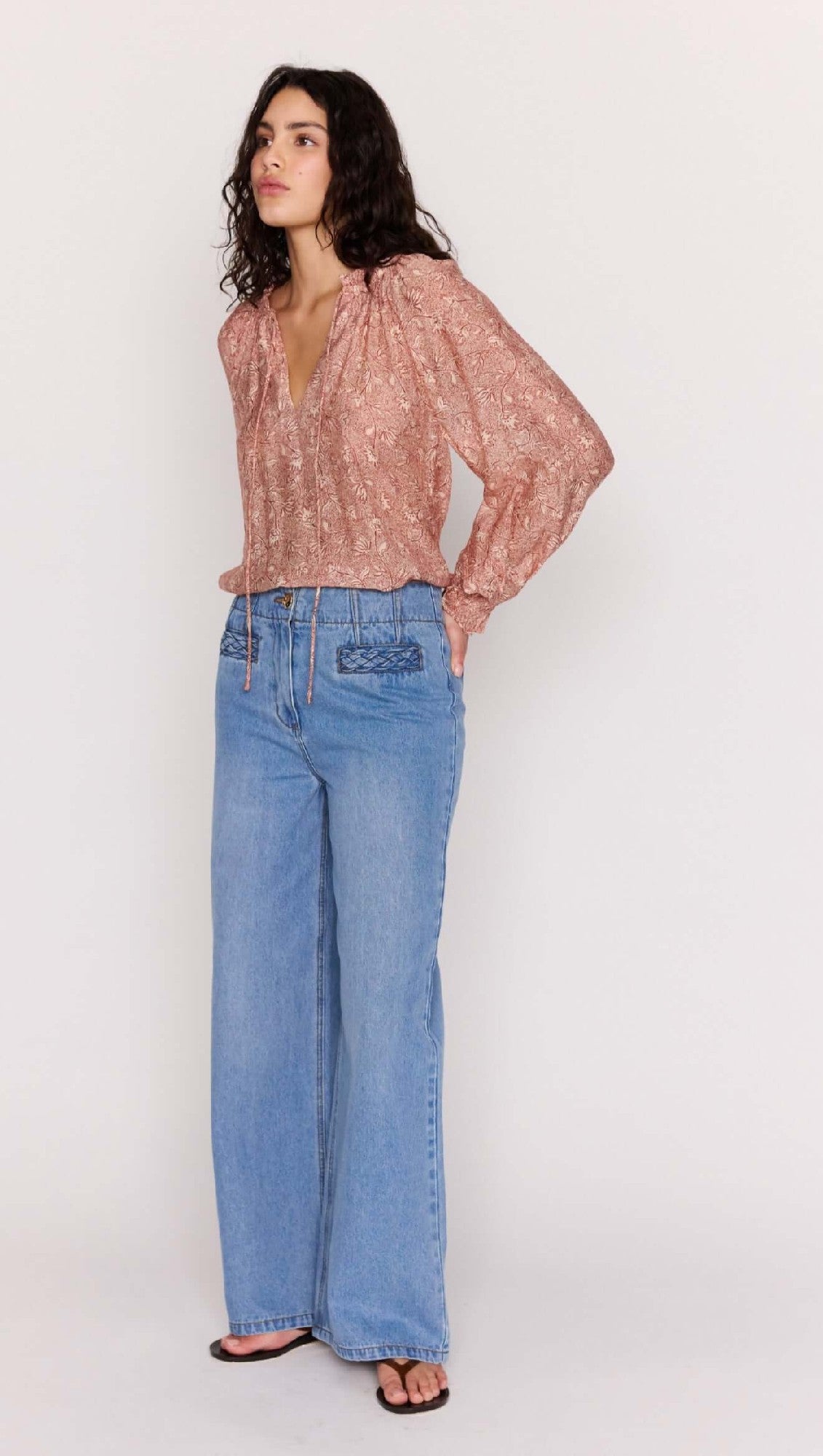 MinkPink Yasmin Blouse [COLOUR:boho floral SIZE:S]