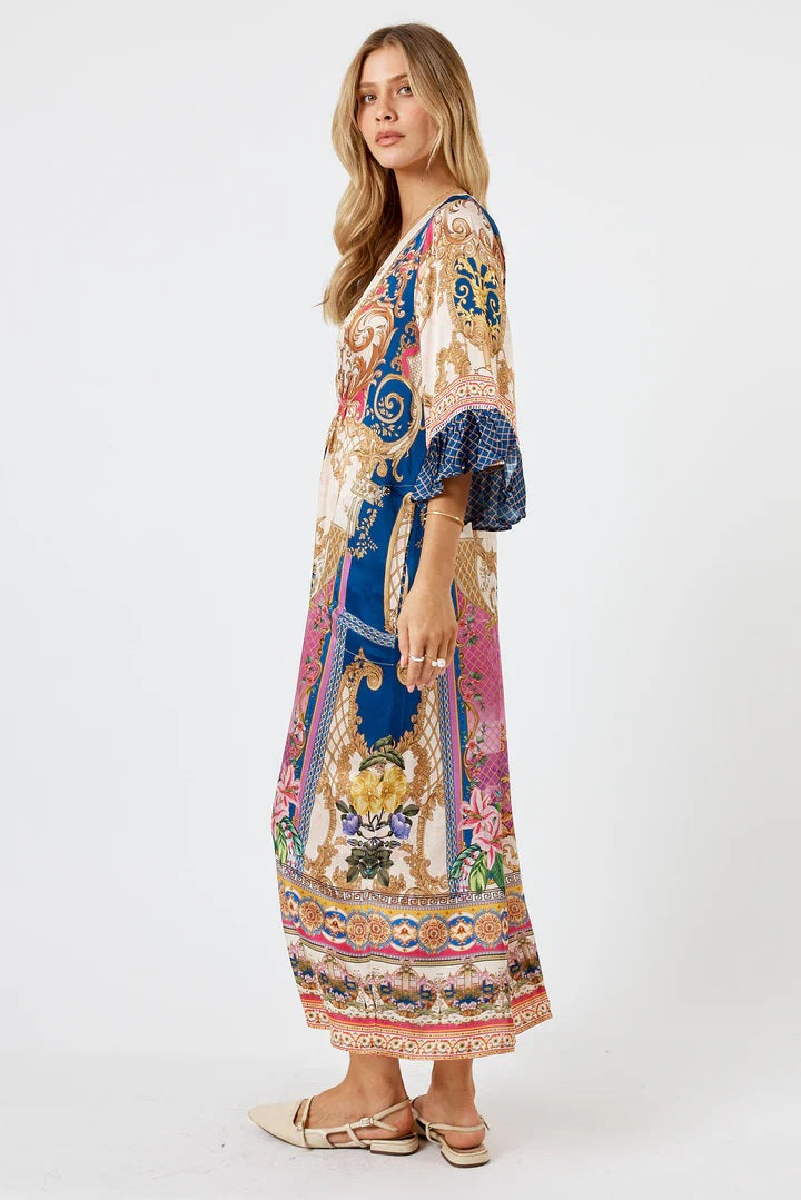 Rubyyaya Alberta Midi Dress [COLOUR:Print SIZE:XS]