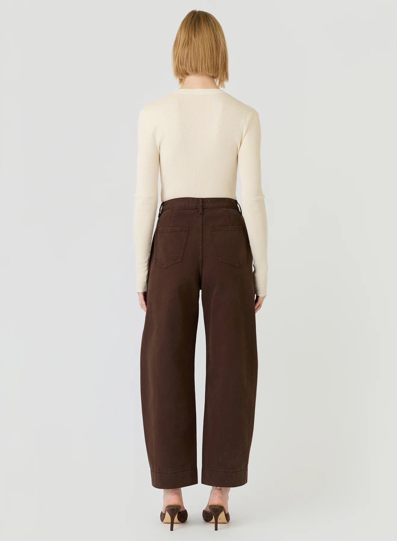 Esmaee Mayfair Barrel Jeans [COLOUR:Espresso SIZE:XS]