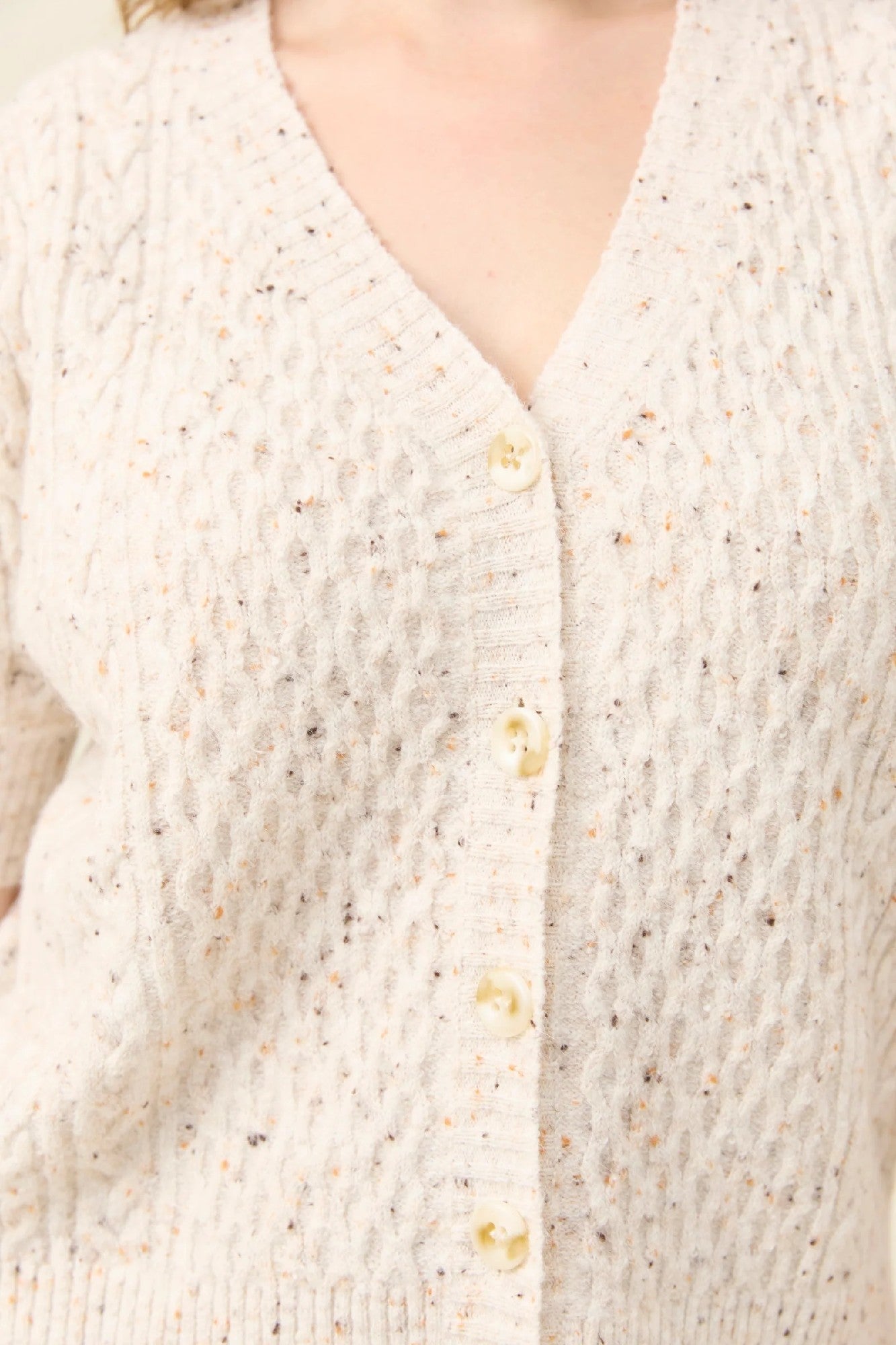 Isle Of Mine Mckenna Short Sleeve Cardigan [COLOUR:Ivory SIZE:XS]